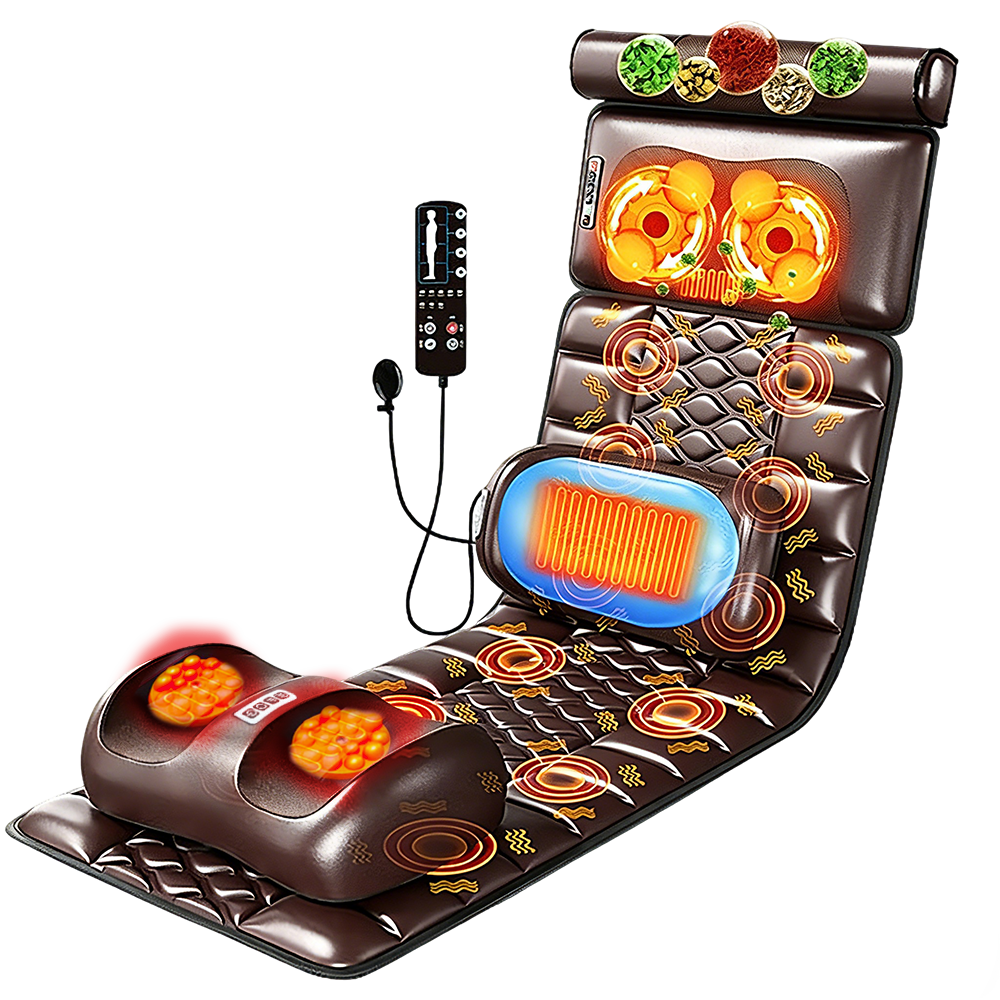 AUX Neck Massager Massage Pad CD-B Home Full Body Recliner Massage Chair Waist and Back Fully Automatic Massager [Neck Massage and Foot Therapy Integrated] Mid-Range Version