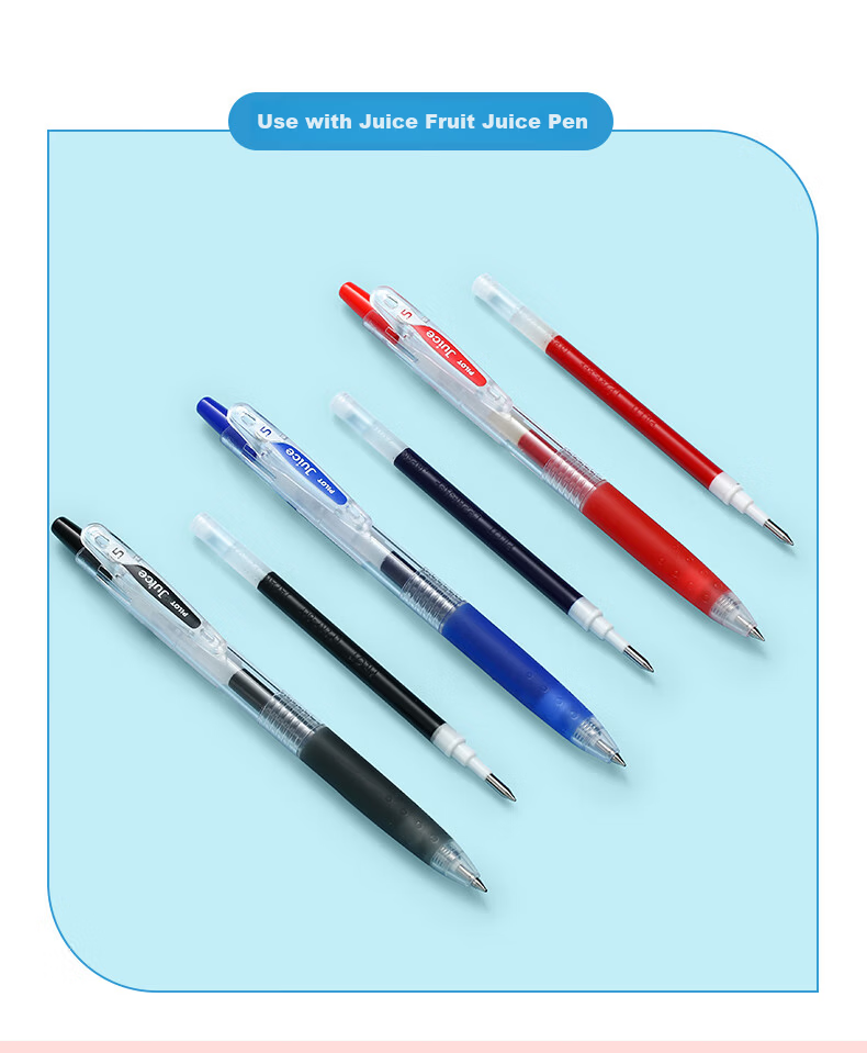 PILOT Juice Refill Pen, 0.38mm, Blue Gel Ink, Retractable Bullet Tip, Signature Pen, Writing Practice Pen, Refill, Original Imported Stationery, LP2RF-8UF Single Piece 8
