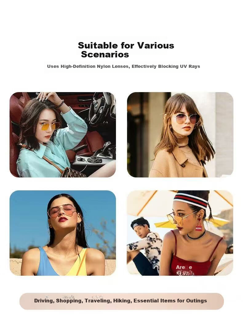 FENCHI Vintage Cat Eye Sunglasses Cocoa Frame UV Protection Narrow Frame Ins Style Women Sunglasses 10