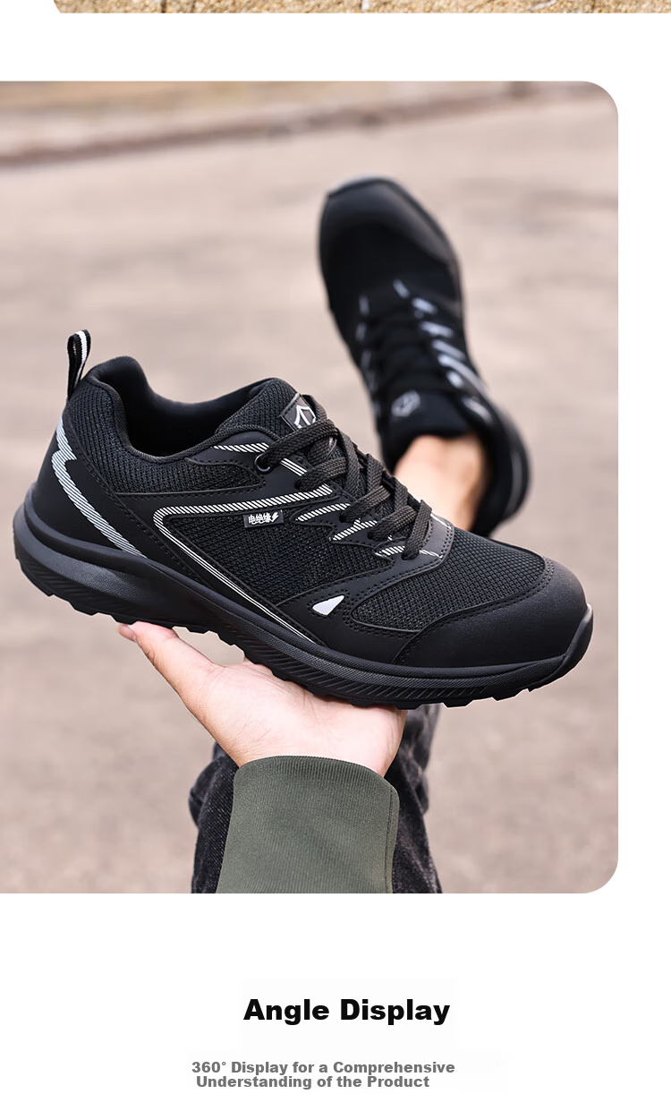 Blue Owl Shield Men's Summer Breathable Anti-Slip Anti-Smash Anti-Puncture Electrician Insulated 10KV Safety Work Shoes D209 Size 43 13