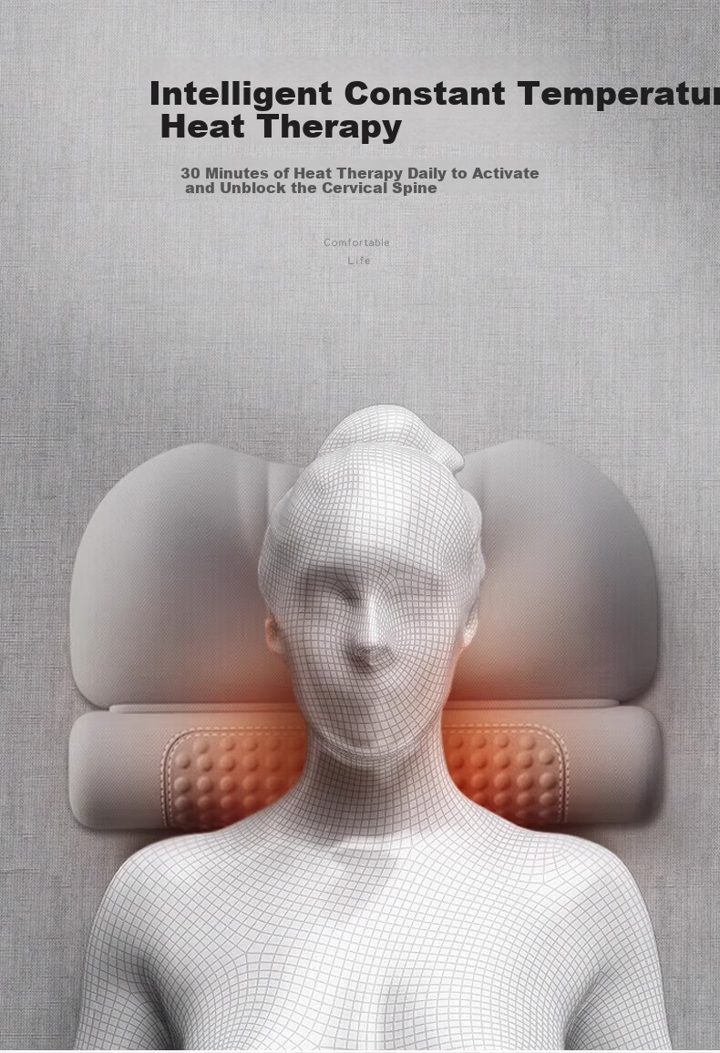Jingyan Memory Foam Pillow Adult Sleep Aid Neck Support Cervical Pillow for Cervical Spondylosis Deep Sleep Mugwort Heat Therapy Cervical Pillow 7