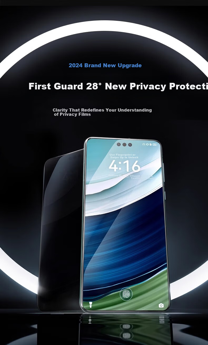 DIVI [28° True Privacy] Privacy Screen Protector for Huawei Mate 70, Hydrogel Film Anti-Peeping Full Coverage Non-Tempered Glass Protective Film, Shatterproof And Scratch-Resistant 5