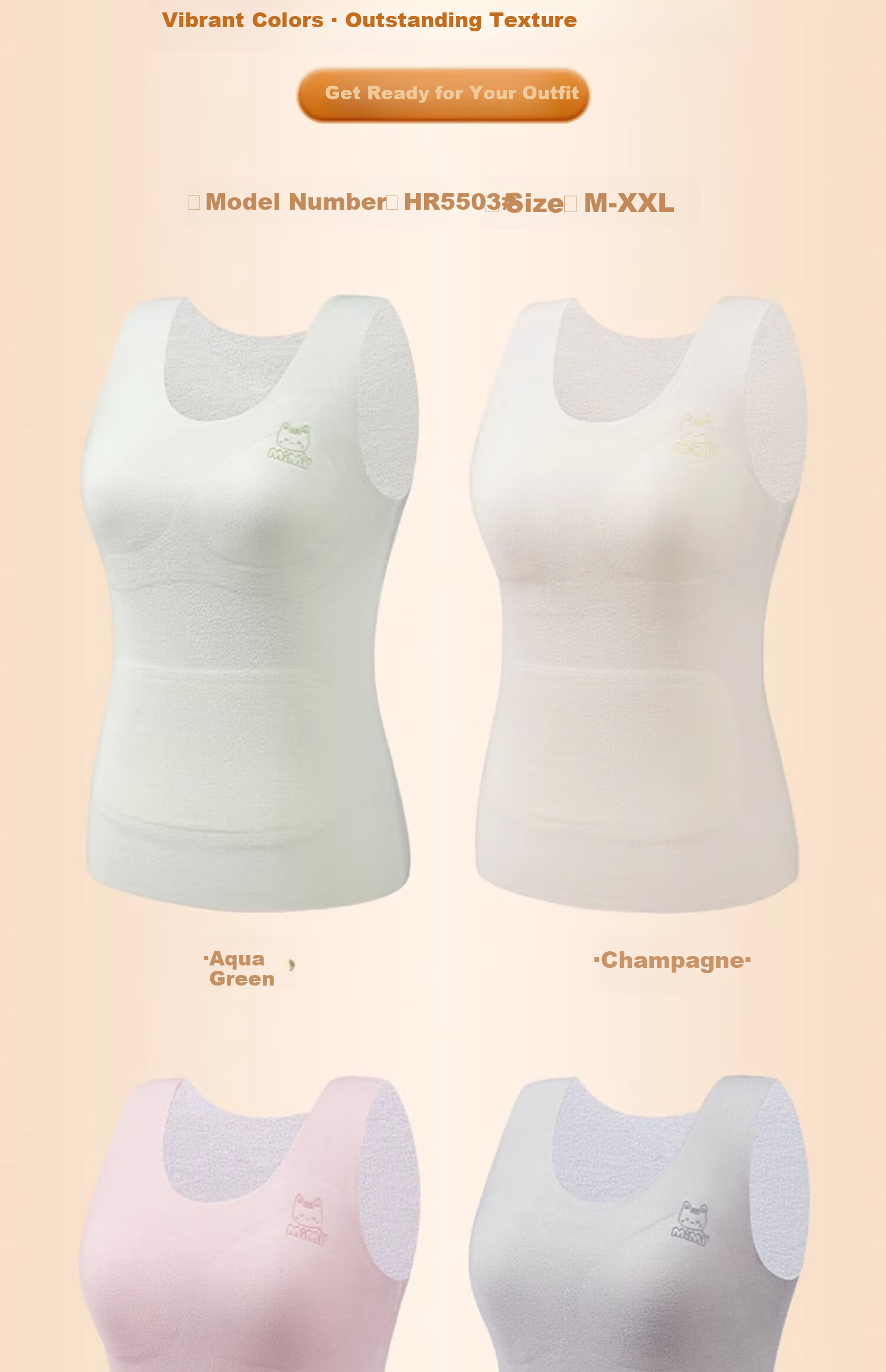 MiiOW 2-Pack Girls' Thermal Underwear Vests for Adolescents, New Autumn/Winter 2025 Children's Bras for Middle and High School Students 29