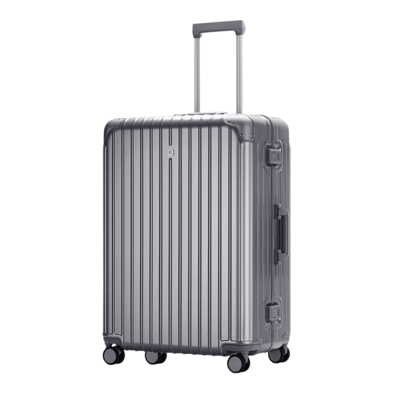 JD Jingzao "Interstellar" Slim Aluminum Frame Luggage Large Capacity Carry-On Durable High-Value Dark Gunmetal Gray 26 Inch Trolley Case