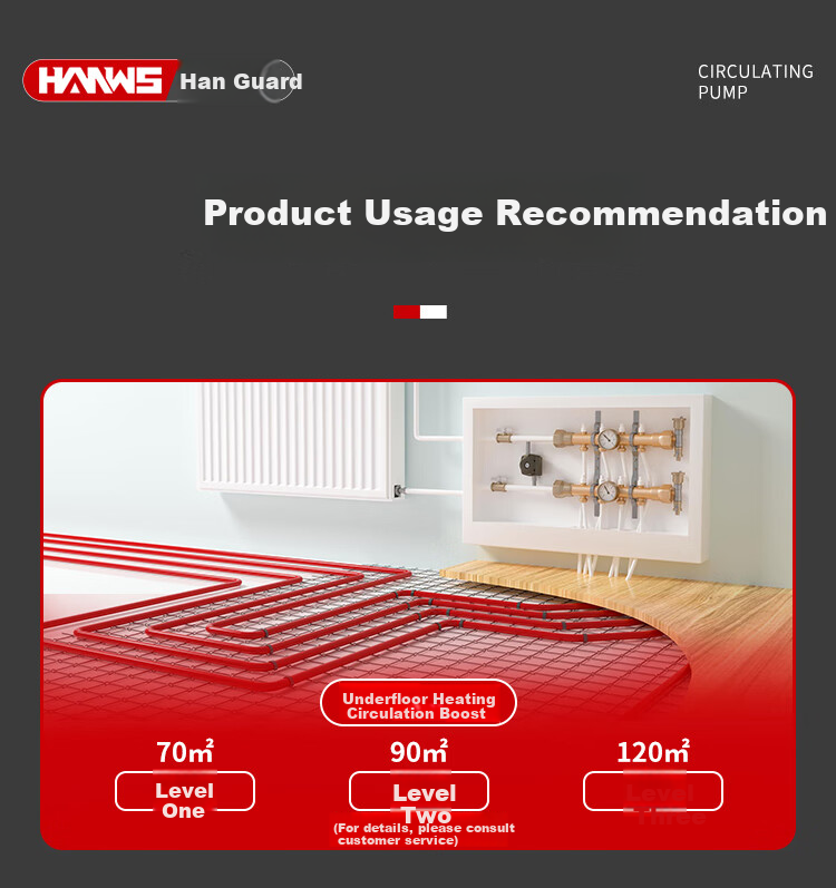 Hanweishi Heating Circulation Pump Floor Heating Domestic Hot Water Pump Geothermal Return Pump Boiler Pipeline Booster Pump Shielded Pump 17