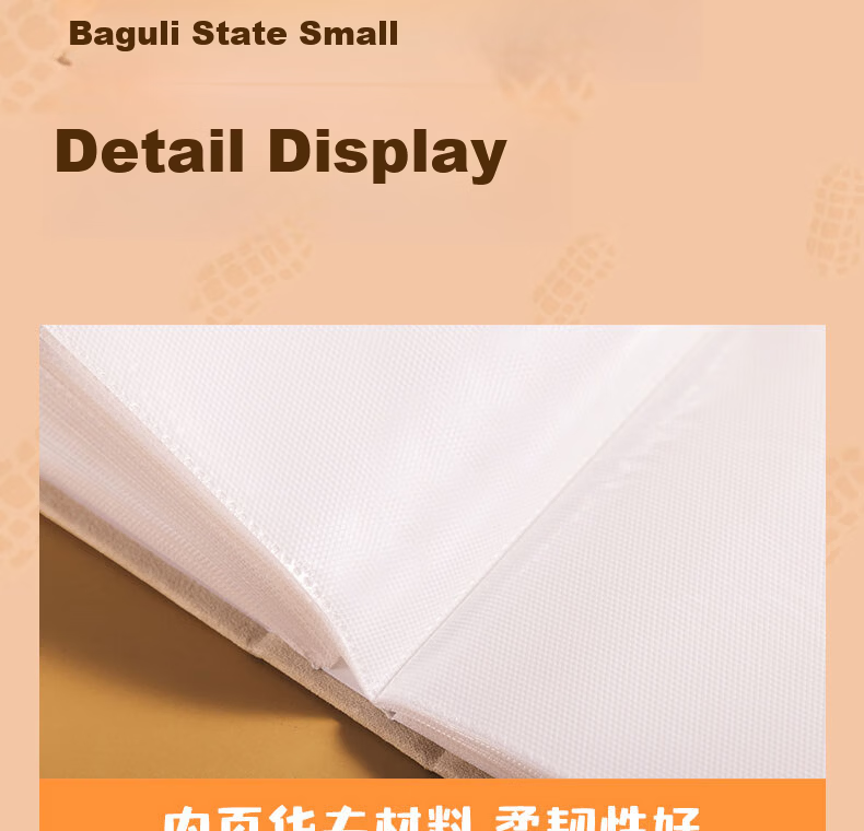 Deli Photo Album 5-inch (100*137.5mm) 100 Sheets Family Album Couple Travel Album Memory Book Children's Growth Record Orange PQ856 15
