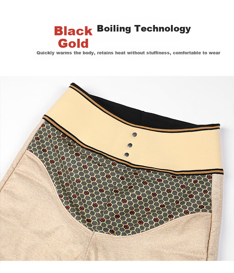 Langsha Women's Down Pants Thickened Winter Outerwear Northeast Goose Down Wool Warm Fleece Slim Black Cotton Pants 10