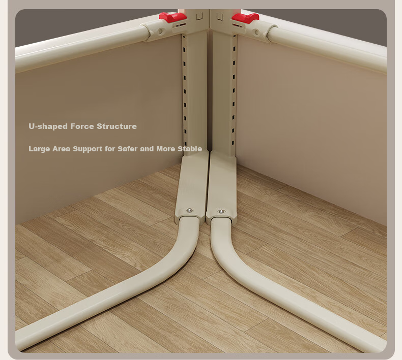 BOBOGO Baby Crib Bumper Guard Rail Baby Anti-Fall Protective Fence Bedside Panel Adjustable Three-Sided Bed Rail [1.8*2] 3