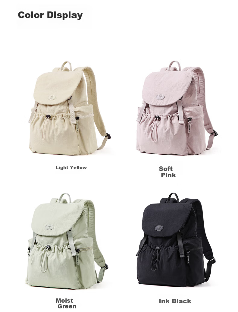 Aji Outdoor Travel Backpack Women College Student School Bag Fashion Versatile Waterproof Lightweight Small Travel Backpack 24