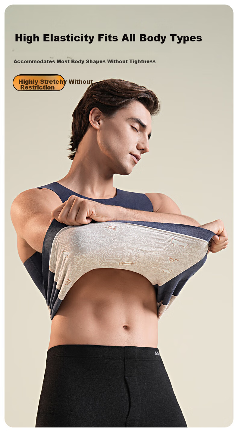 MiiOW Seamless Thermal Wool Waist Support Innerwear Fleece-Lined Thickened Vest Sleeveless Jacket Autumn Winter 4