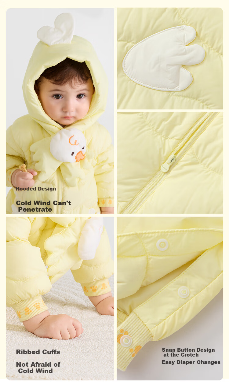 BALABALA Baby Kids Down Jacket Romper Winter Outwear Fashion [Mall Same Style] 200425120202 7