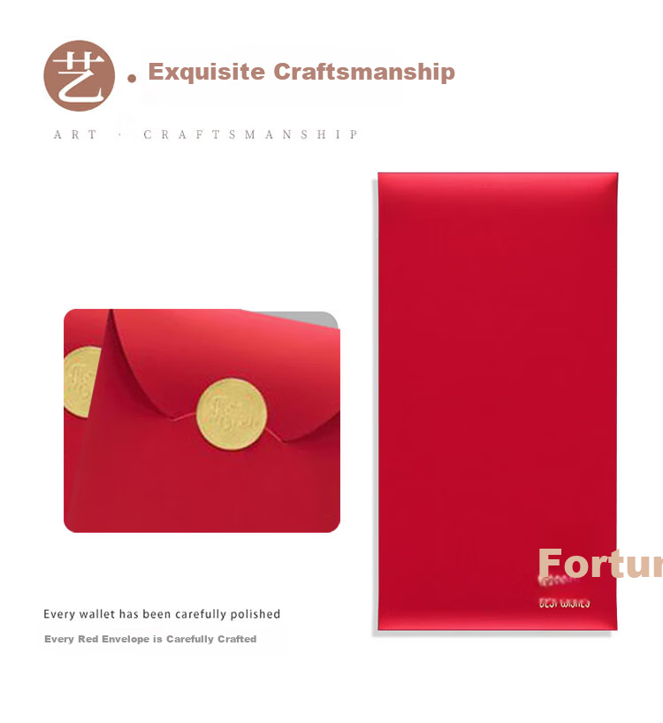 Qingwei Fu Character Red Envelopes 12-Pack Wedding Birthday Opening Ceremony Business Red Packets Glitter Paper Thousand Yuan Edition 2
