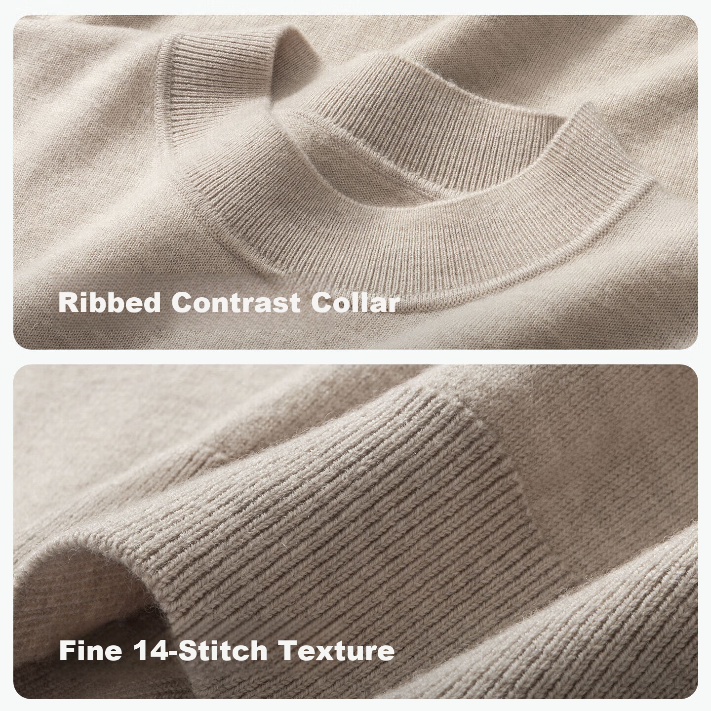 Hodo 【Machine Washable】100% Wool Sweater Men Autumn New Heavy Thick Pure Wool Knitwear
