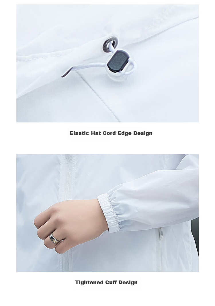 ROMON Men's Summer New Thin Breathable Outdoor UV Protection Ice Silk Jacket White 4XL Model 2680 19
