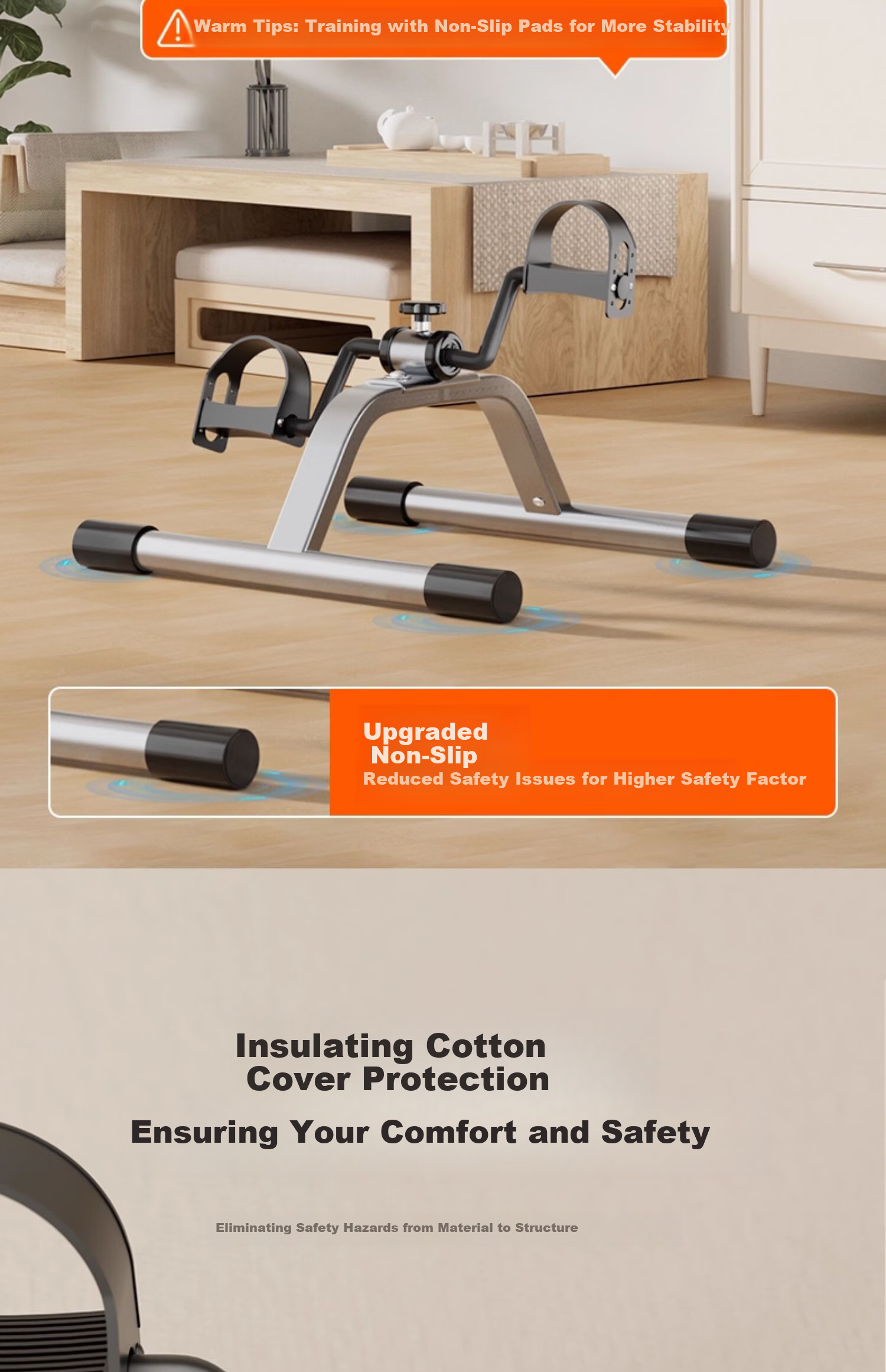 Home Rehabilitation Machine Stroke Hemiplegia Upper and Lower Limb Pedal Exerciser Elderly Hand and Leg Strength Recovery Training Equipment 16