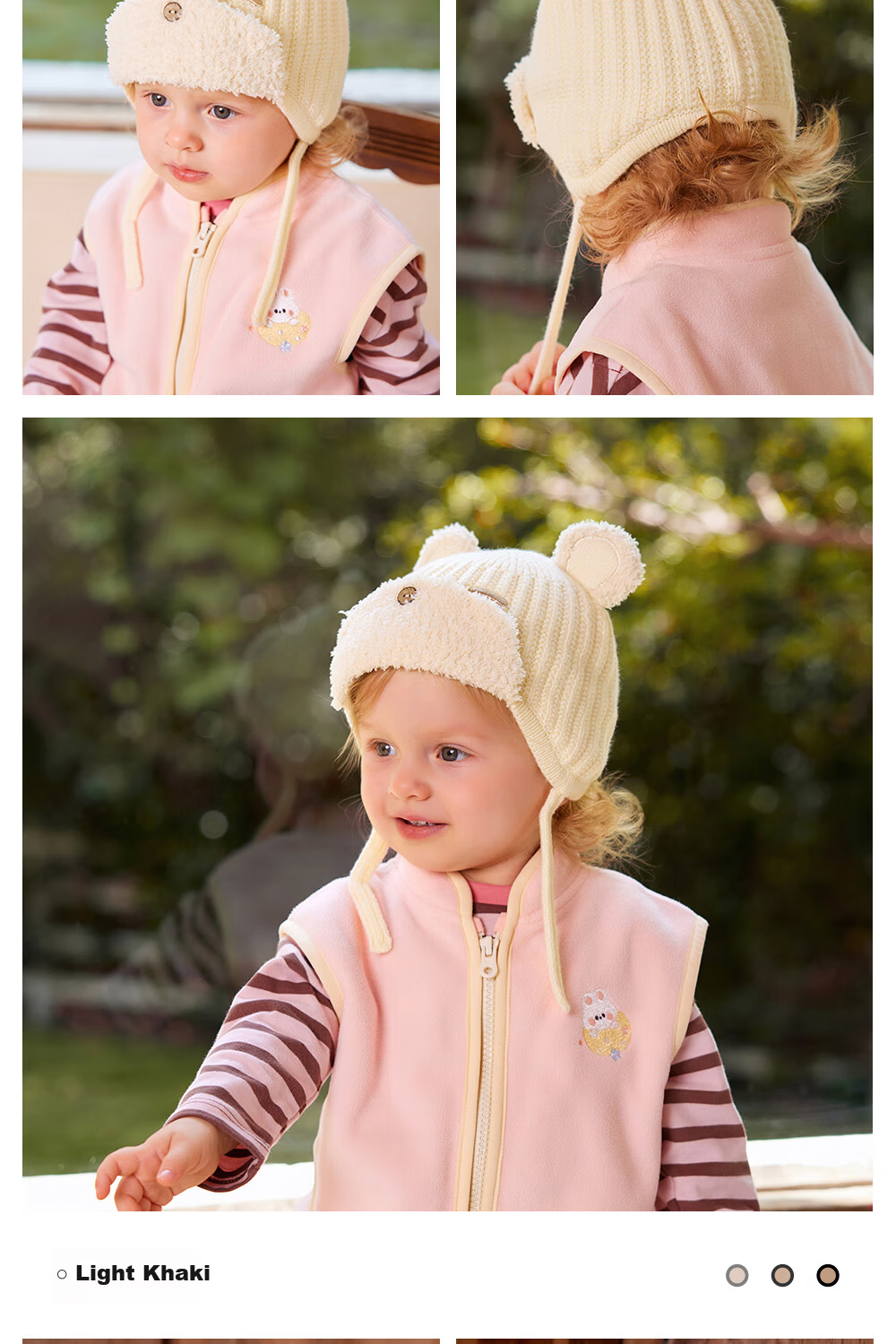Betis Baby Hat Autumn Winter Infant Boys Windproof Warm Knitted Earflap Hat Spring Autumn Wool Hat 16