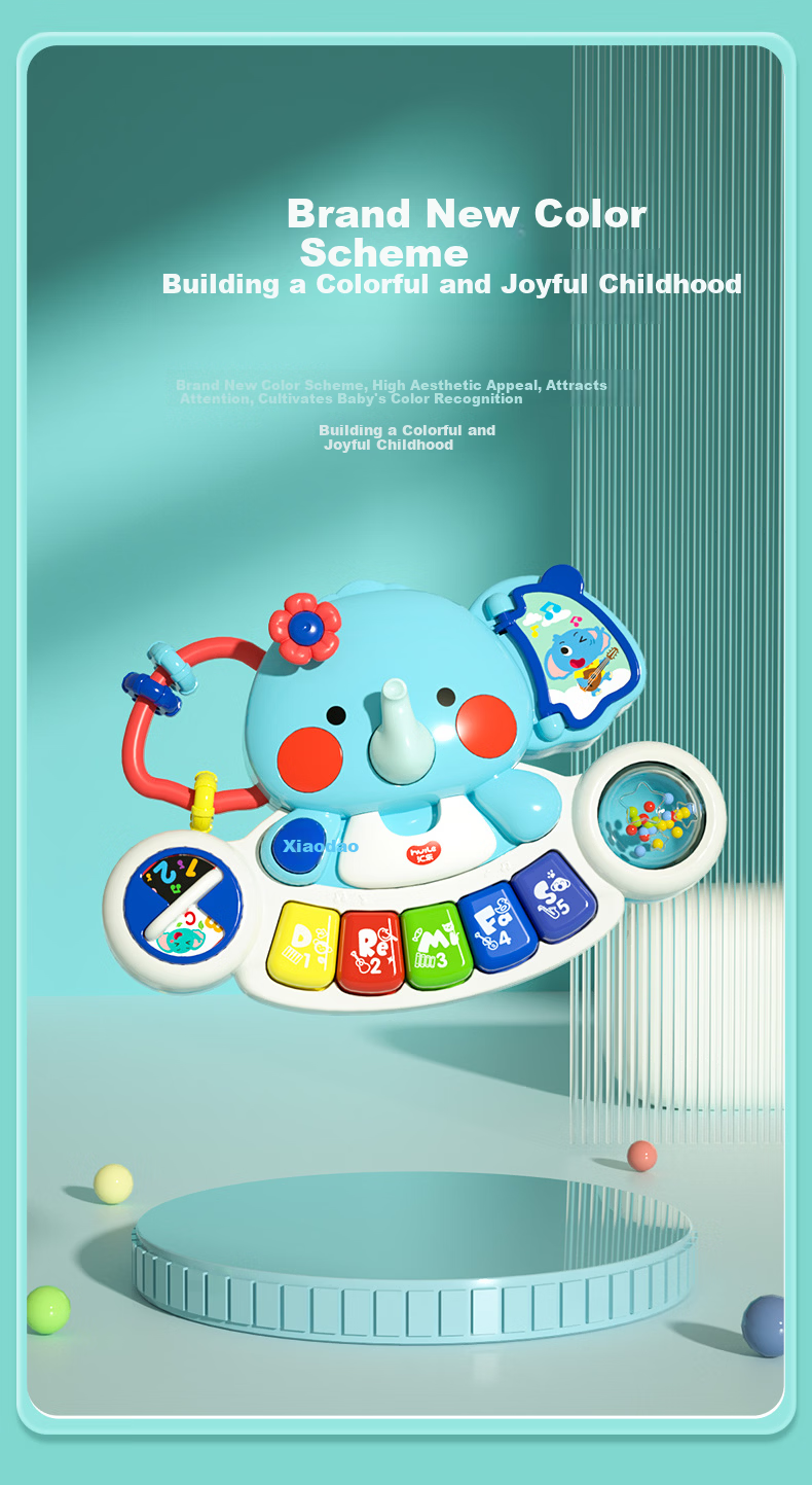 HuiLe Toys Owl Busy Board Infant Toddler Musical Phone Montessori Toy 0-6 Months Birthday Gift 8