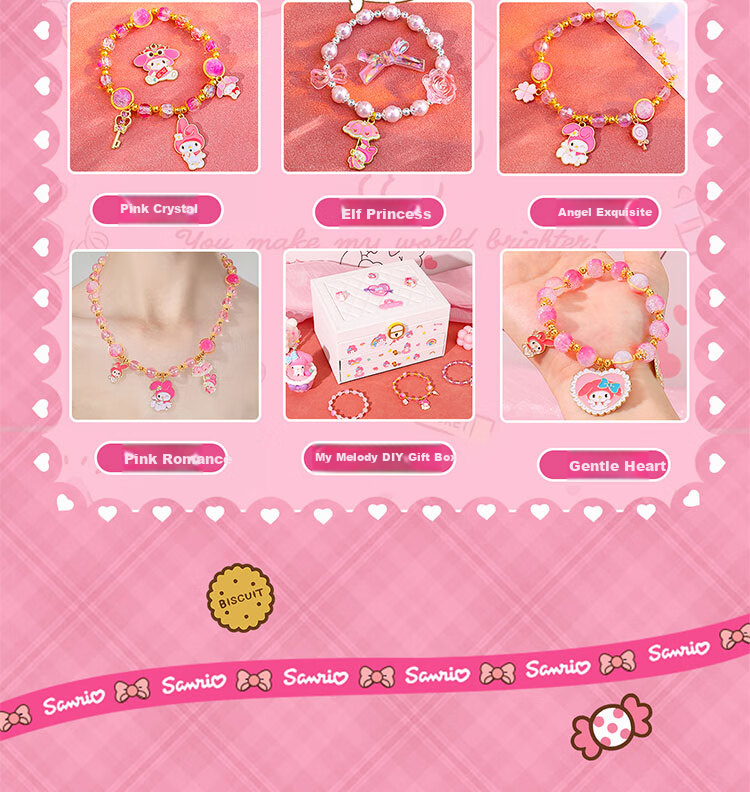 Luo Li Girl Birthday Gift Bead Set Handmade DIY 8-Year-Old Girls Toy Melody Children's Day Jewelry 3