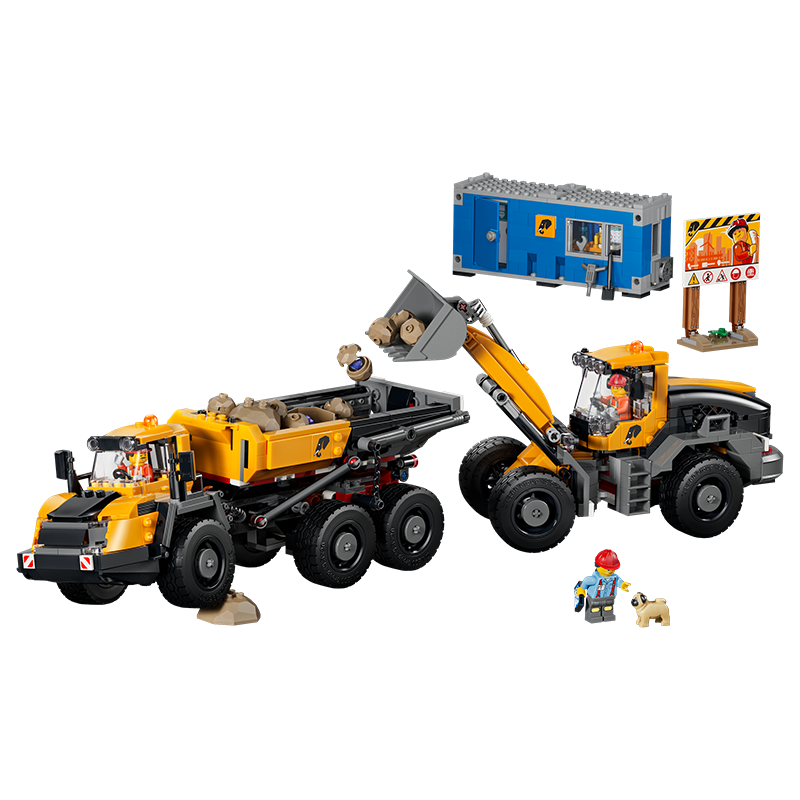 LEGO City Set 60494 Yellow Loader and Dump Truck Kids Toy Birthday Gift