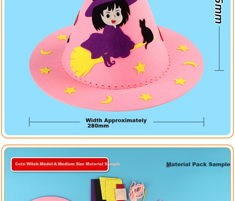 Yupinfengmao Magic Hat Handmade DIY Creative Material Kit Elementary Student Self-Made Math Element Educational Toy Back-to-School Season 4