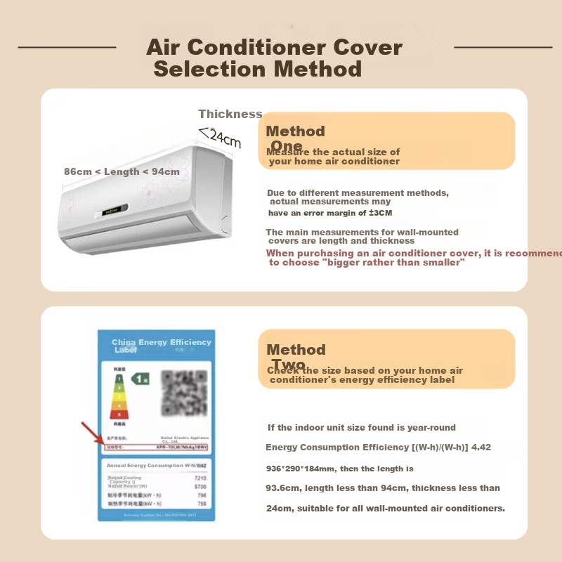 Shuangwei Air Conditioner Wind Deflector, Air Conditioner Cover for Postpartum Women And Infants, Anti-Direct Blowing Shield, 1P/1.5P/2P Wind Baffle, Air Outlet Wind Guard, Wall-Mounted, 94cm Long, K14 5