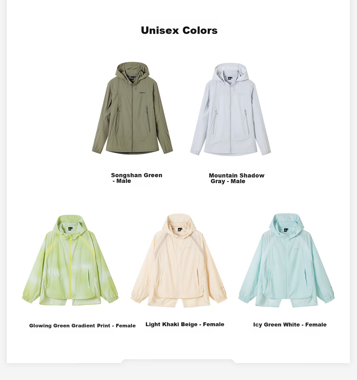 TOREAD Women's Sunscreen Jacket 26 New Outdoor Breathable Skin Jacket UV Protection UPF50+ Sun Protection TAZZBO82763 11