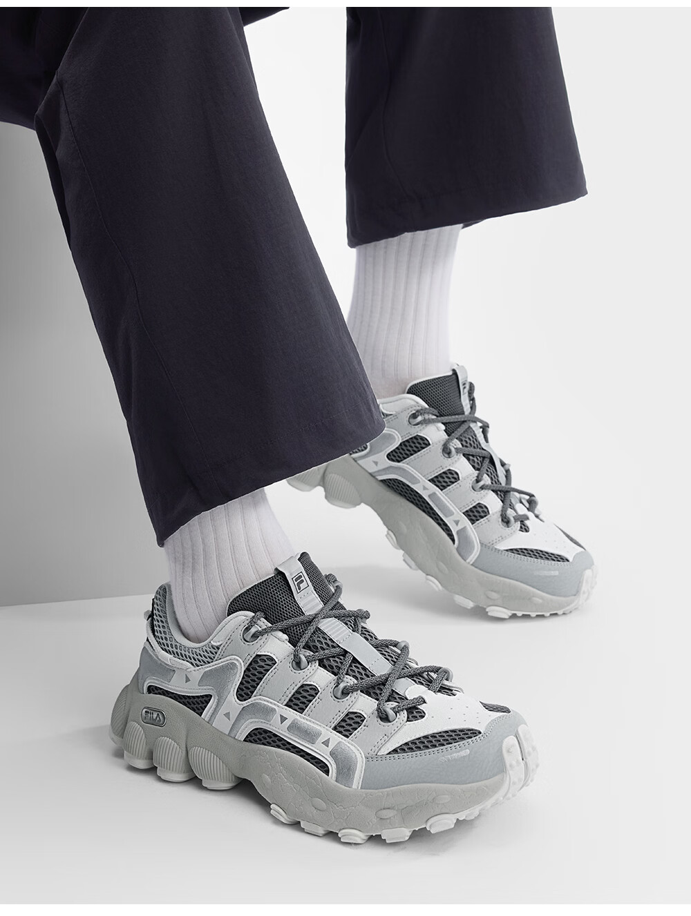 FILA Official Men's PILA Dad Shoes 2026 Summer New Casual Fashion Sports Shoes 25
