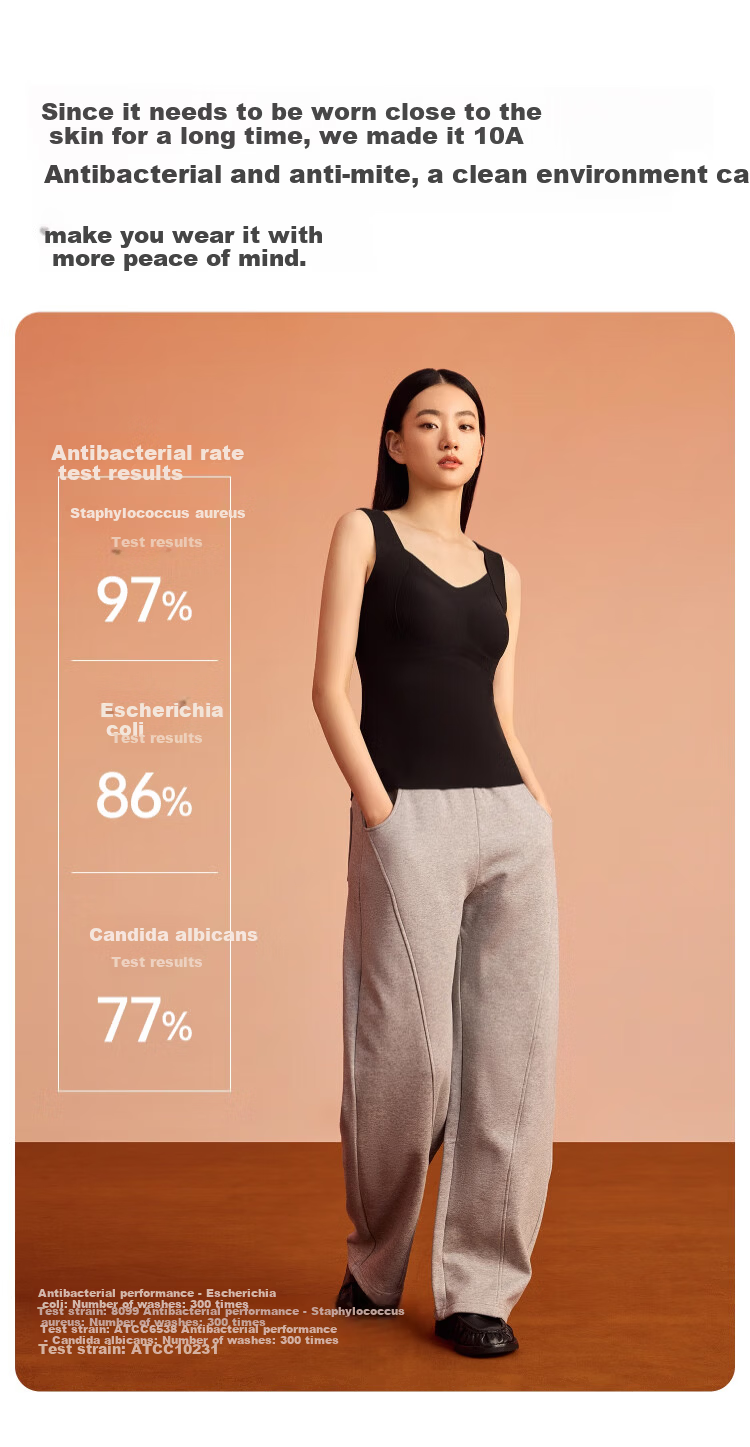 Urban Beauty Women's Thermal Vest with Chest Pad Wool and Silk 2025 Autumn Winter New Heating Seamless Underwear 4