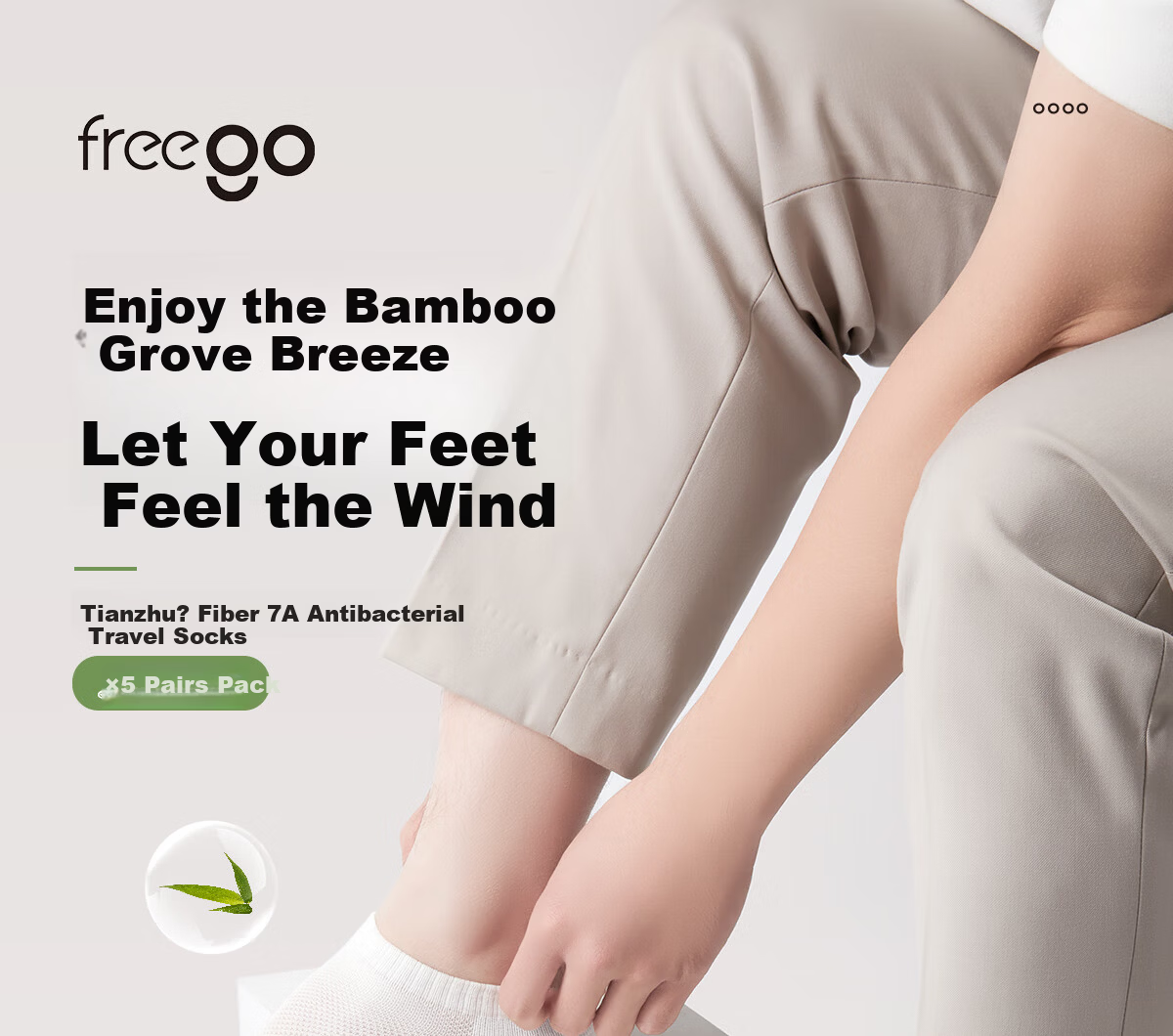 Freego Disposable Bamboo Fiber Socks for Men and Women, Business Casual Travel Portable Antibacterial Breathable Black, 10 Pairs 1