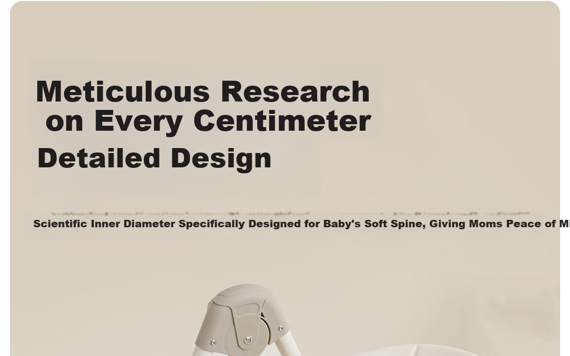 BEIE Baby High Chair Toddler Dining Chair Kids Growth Chair Children's Seat Rocking Chair White Shell + Cloud Cushion 12