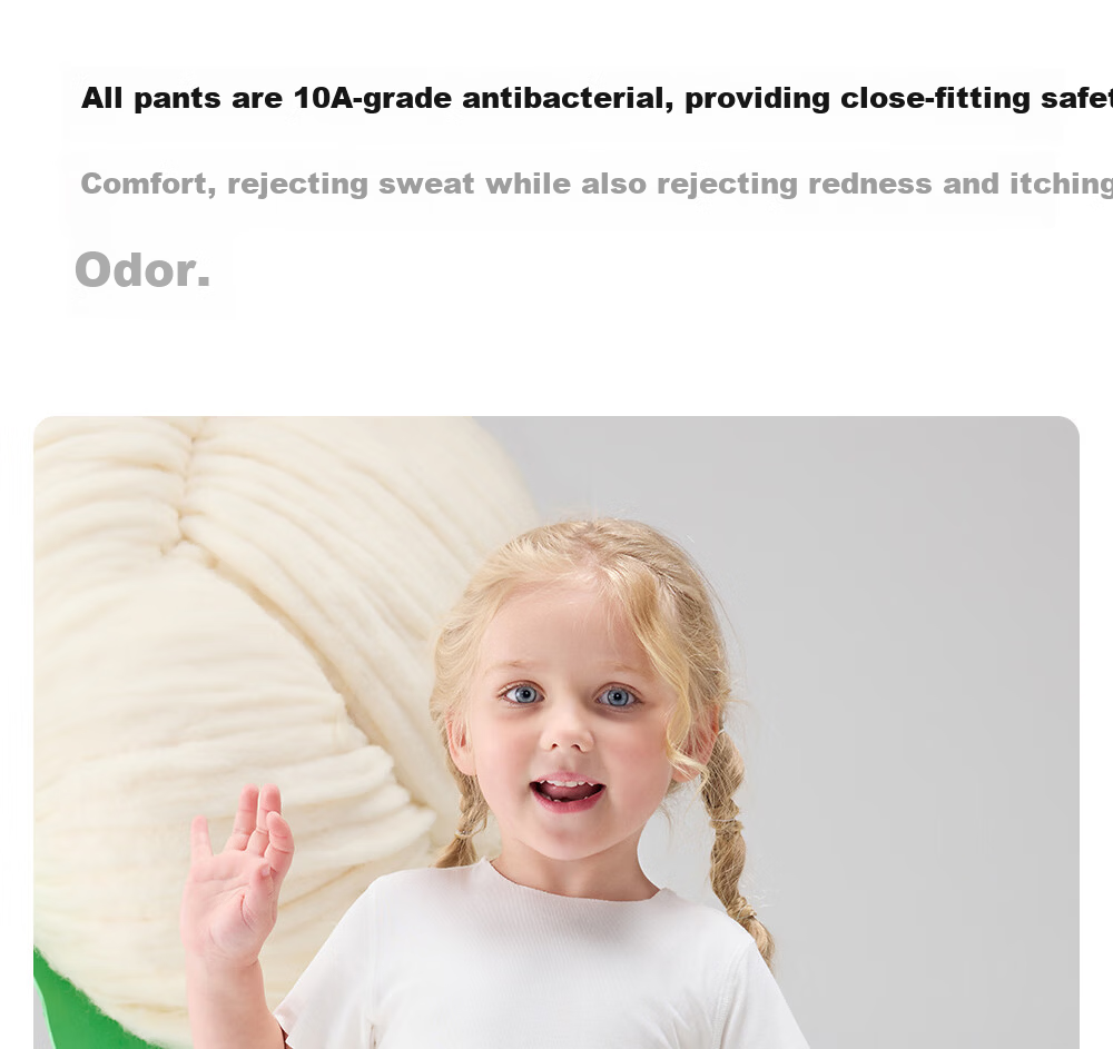 Betis Children's Underwear 5-6 Years Summer Girls Moisture-Wicking Antibacterial Mulberry Silk Gusset Boxer Shorts Class A 15