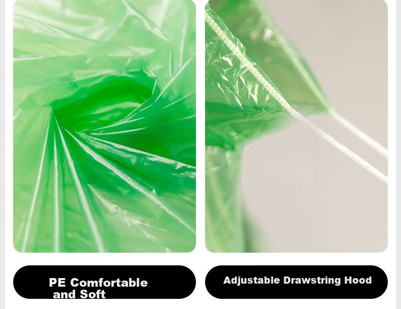 BWNK Disposable Thickened Adult Card Long Full-Body Raincoat 14-Pack 18