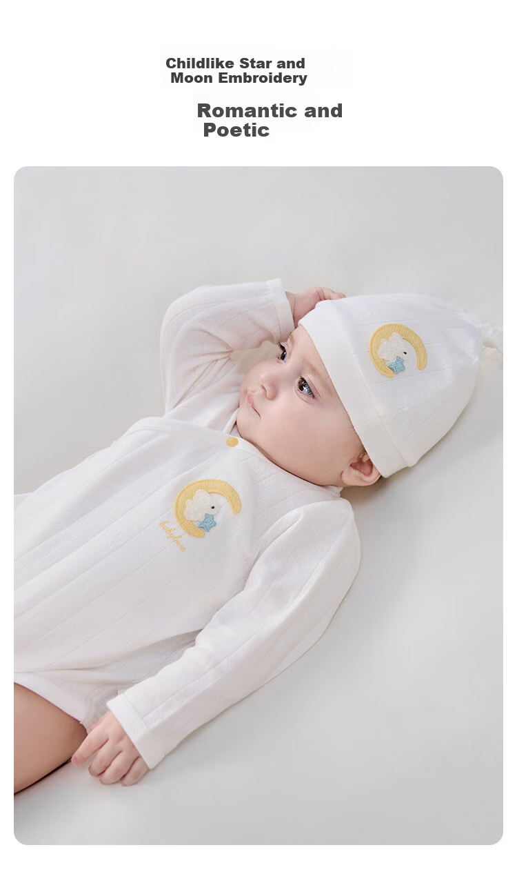 Babylove Baby Bodysuit Spring and Autumn Triangle Romper Cotton Newborn One-piece Homewear Pajamas 3