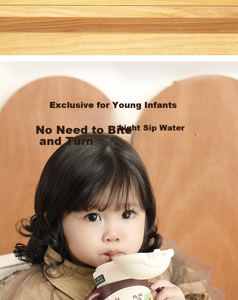 NEVS Kids Insulated Bottle 316 Stainless Steel Baby Training Straw Cup Baby Water Bottle Direct Drinking Milk Bottle - Naige Mi 13