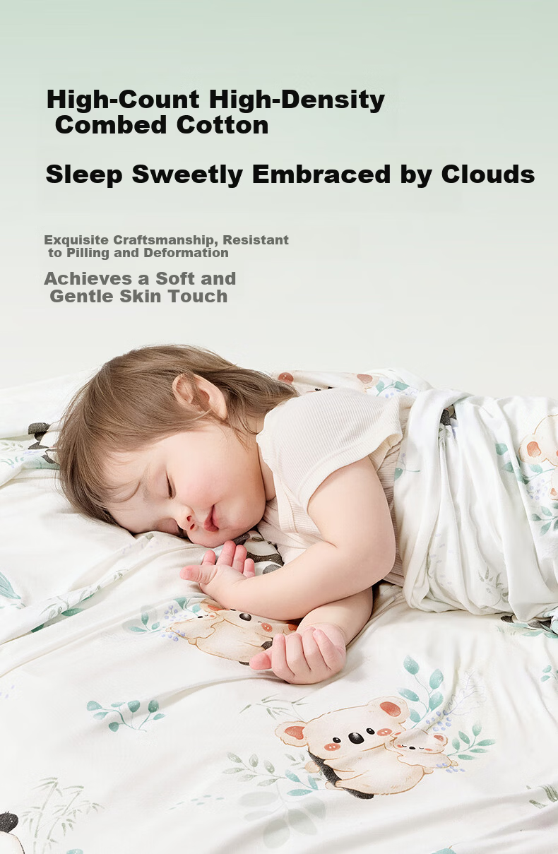 Kidsneed Baby Blanket Children's Summer Cooling Quilt Spring and Summer Thin Modal Ice Silk Baby Blanket Kindergarten Air Conditioning Quilt 8