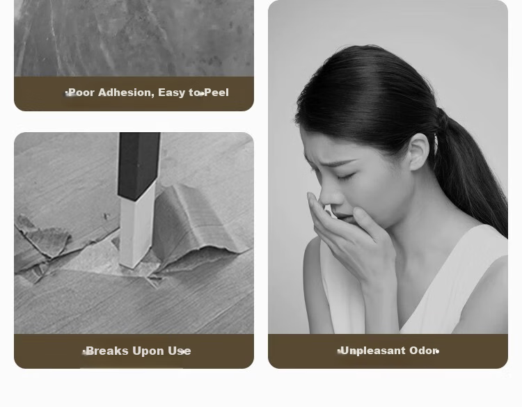 Washi PVC Self-Adhesive Waterproof Wear-Resistant Thickened Floor Sticker Frost Gray 1sqm 2pcs (80*80cm) 4