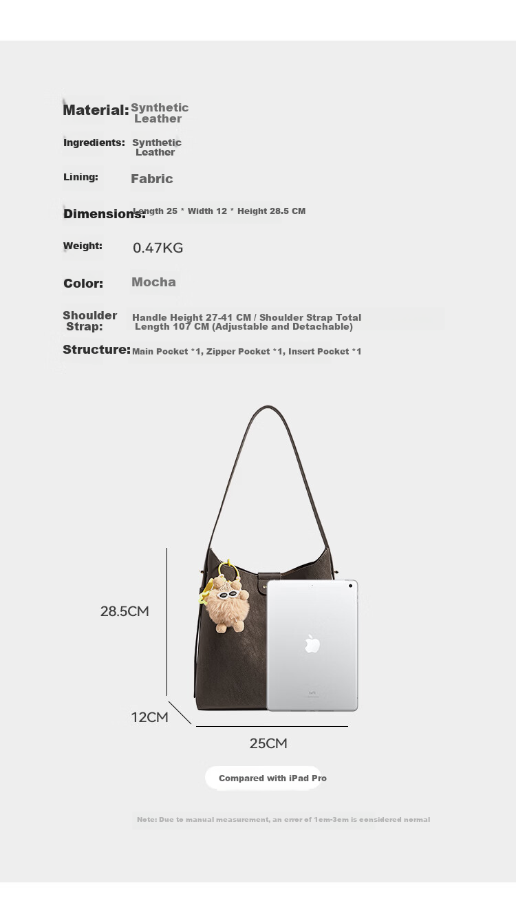 St&Sat Women's Casual Large-Capacity Commuter Shoulder Crossbody Bag, Underarm Bag, Bucket Bag, 520 Gift 17