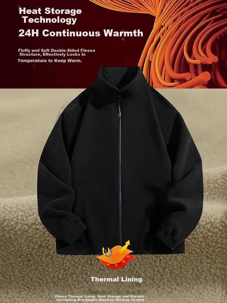Warrior Men's Outdoor Softshell Jacket Two-Piece 3-in-1 Detachable Fleece Lining Windproof Mountaineering Coat 4