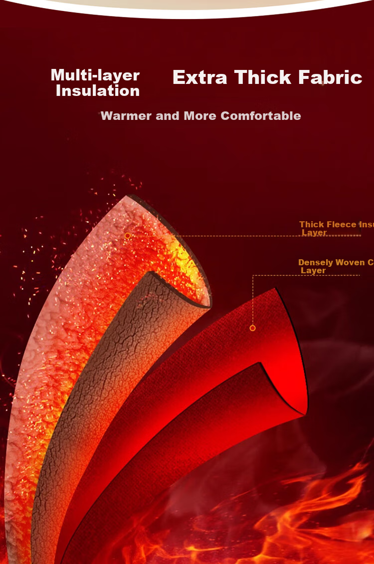 LangSha Autumn New Men's Cotton Pants Winter Thickened Fleece Warm Leggings Extra Thick Knee Protection Middle-aged Wool Pants Northeast Style 9