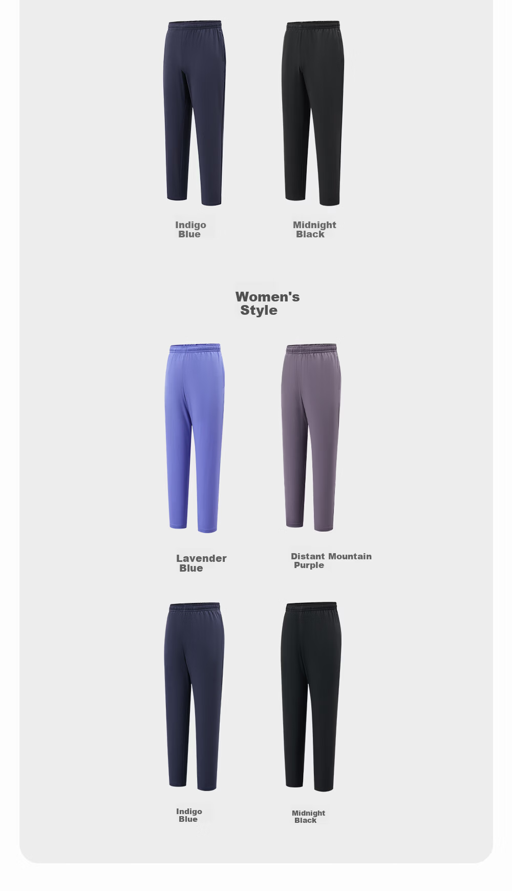 Bmai 26 New Men and Women Sports Pants Ice Thin Quick-Dry Running Training Breathable Woven Straight-Leg Pants for Men 8