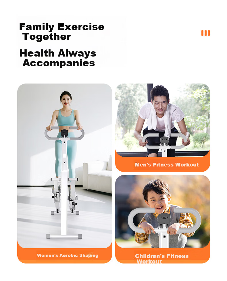 HOT KNEE Multifunctional Stair Climber Home Fitness Equipment Foldable Climbing Machine Treadmill Stepper 6