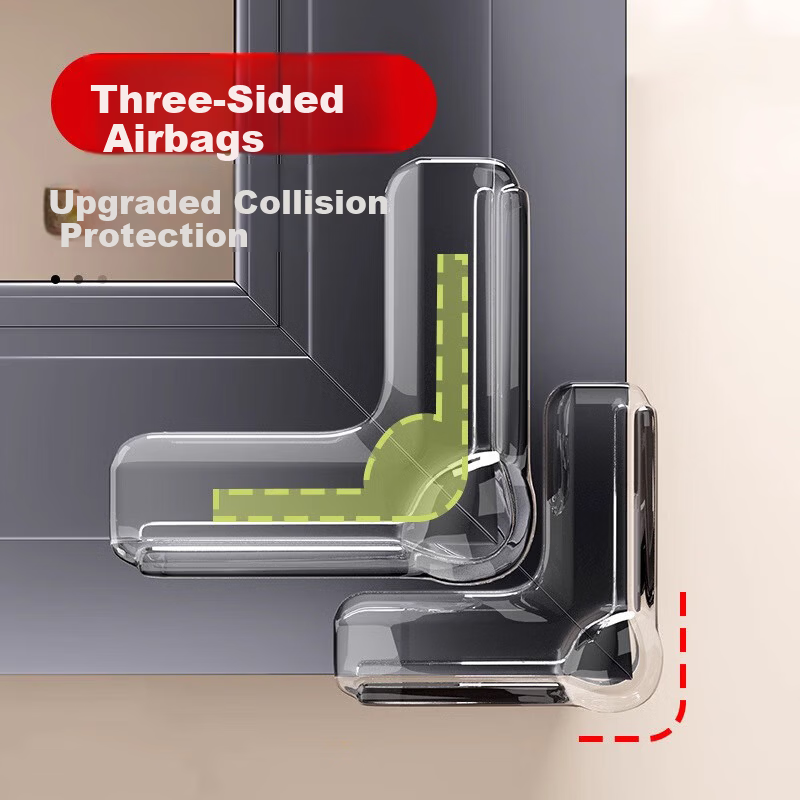 Xinuo Broken Bridge Aluminum Window Anti-Collision Corner Airbag Protector Inner Opening Window Right Angle Transparent Sharp Corner Protective Cover Anti-Bump
