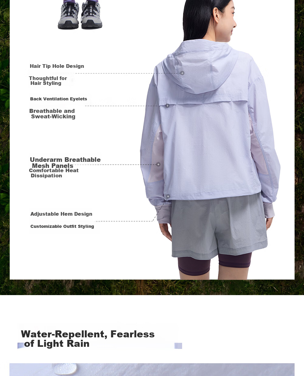 Toread Yang Chaoyue Star Butterfly Women's Outdoor Sun Protection Jacket Spring Summer Lightweight Breathable Hiking Sports Sunproof Skin Jacket 4