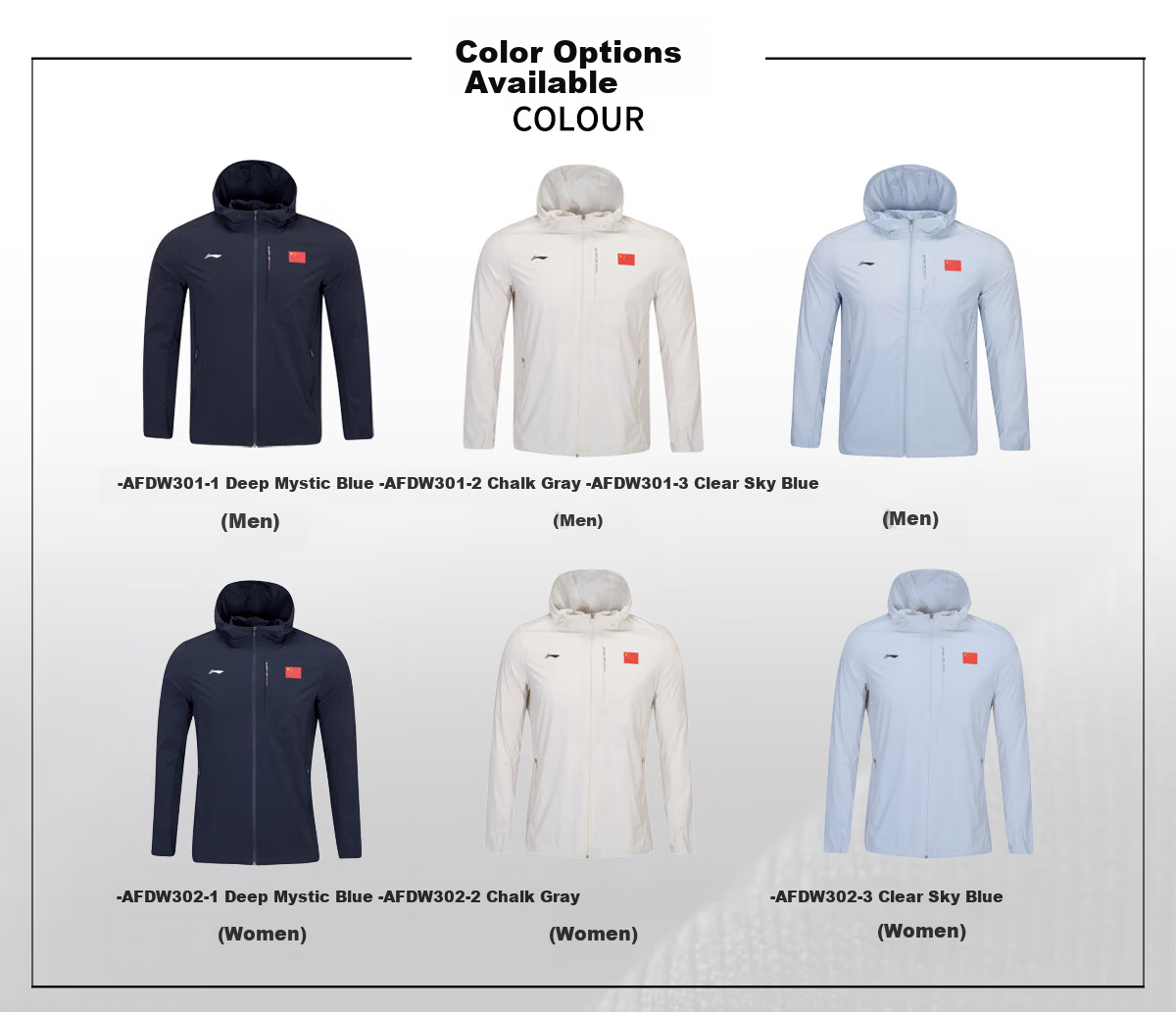 Li-Ning 26th Edition Glory National Flag Jacket Spring Summer Hooded Sports Windbreaker Unisex Waterproof and Water-Repellent Coat 3