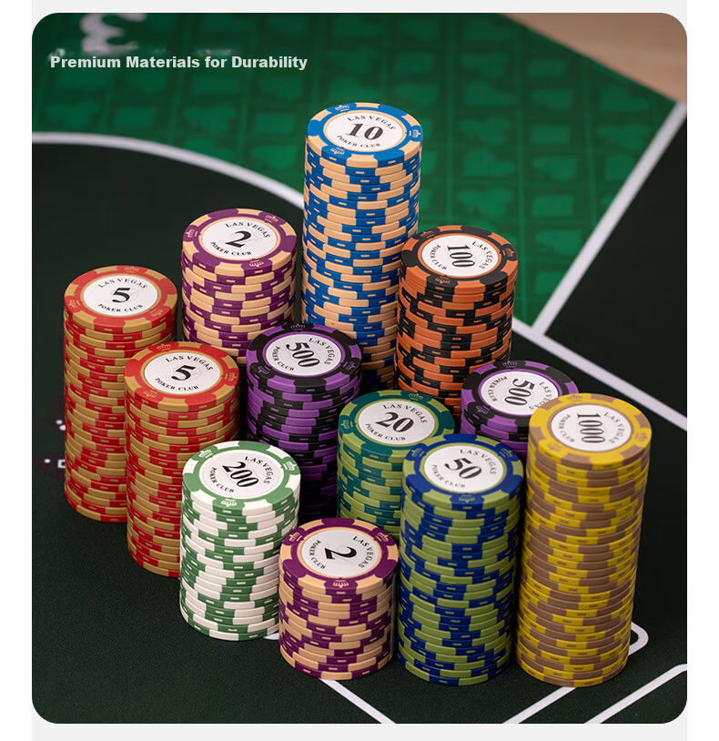 BR Poker Chips High-End Custom Score Tokens Cards Mahjong Machine Chips 100 Pieces 10