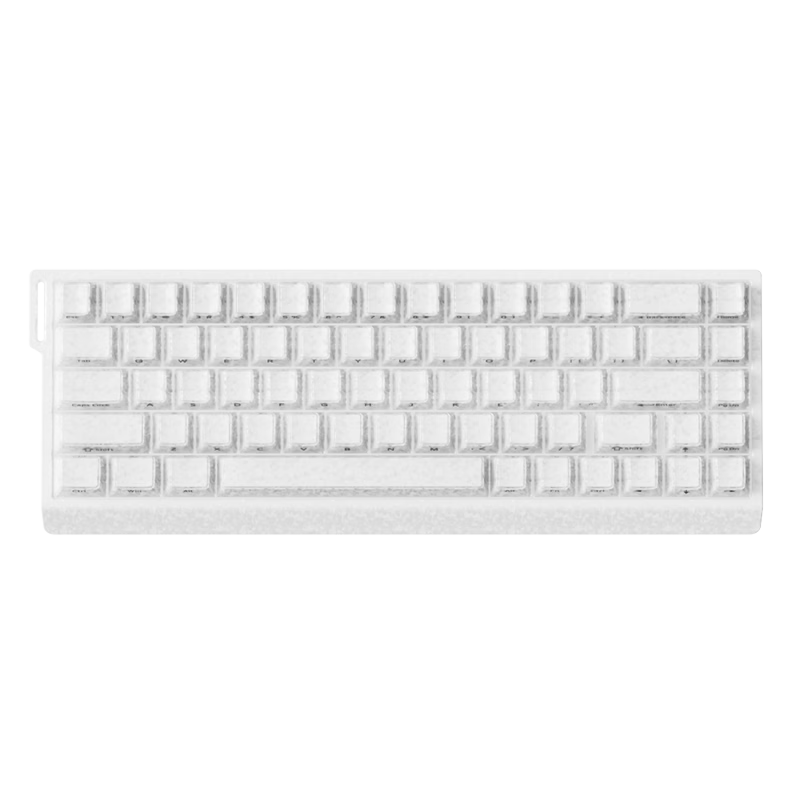 AUSDOM Z68T Carbon Texture Magnetic Shaft Keyboard RT Custom Low Latency Mechanical Keyboard Gaming Wired 68-Key FPS Valorant TTC Shooter Magnetic Switch Ice Crystal White Carbon