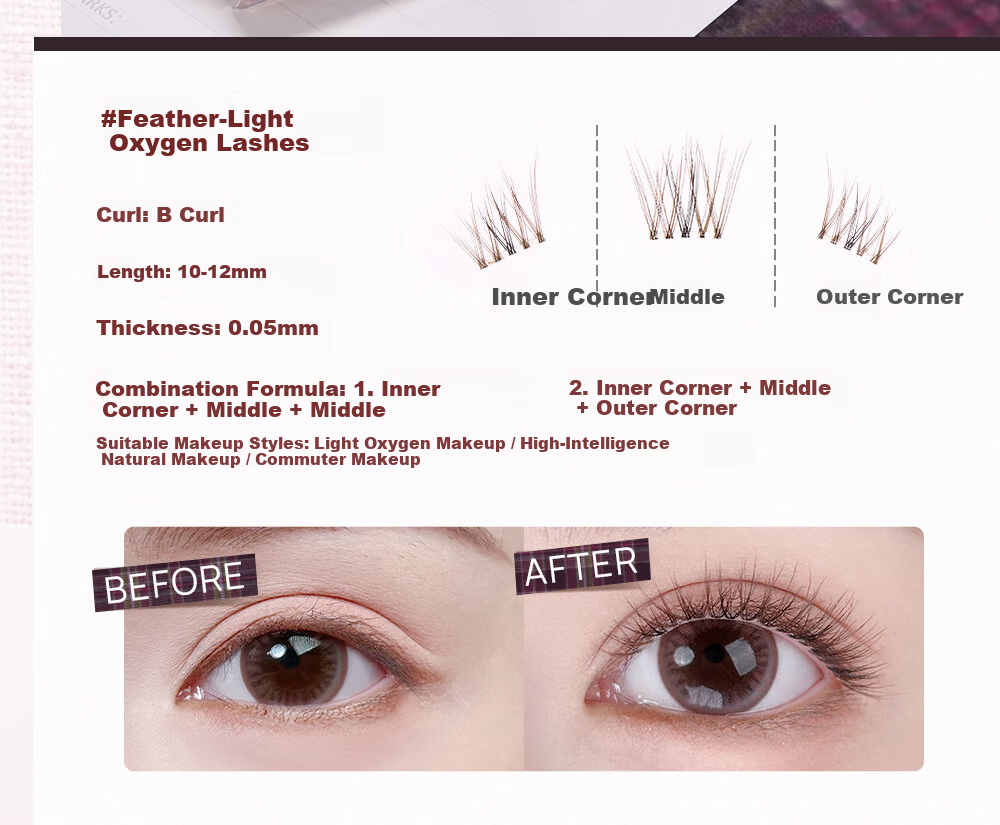 Mr. Wish Self-Adhesive Glue-Free Segment Natural Soft False Eyelashes Oxygen Lashes 2025 New Model 13
