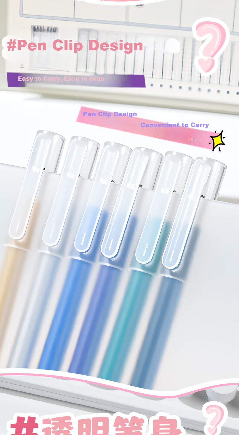 TRUECOLOR 8-Color Glitter Gel Pen Set Non-Toxic Fluorescent Marker Pens for Kids Primary School Students Pearl Watercolor Highlighting Pens 068 9