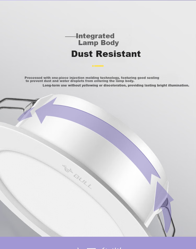 BULL LED Recessed Downlight 9W 4-inch Warm White 4000K Ceiling Light for Living Room, Cutout 100-110mm 10