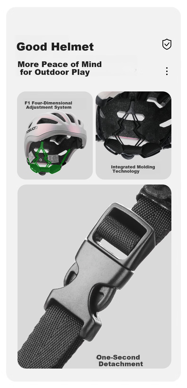 Tasiduizhang Children's Bicycle Riding Helmet, Youth Mountain And Road Bike Safety Helmet, Roller Skating Bicycle Protective Gear Equipment 3